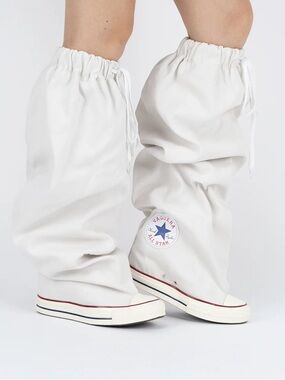 New Vaquera x Converse White All Star Slouch Drawstring Boot